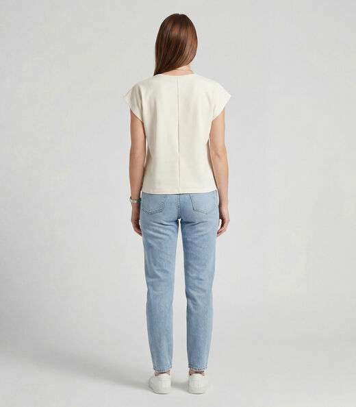 Blusa Feminina Ampla Infinita Cor Bege