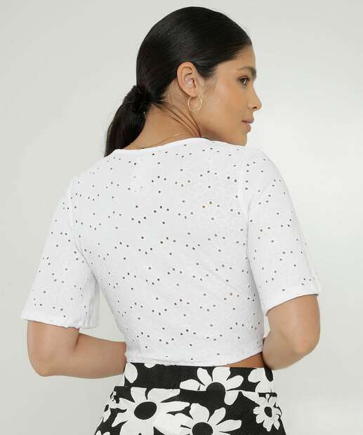 Blusa Cropped Feminina Laise Marisa