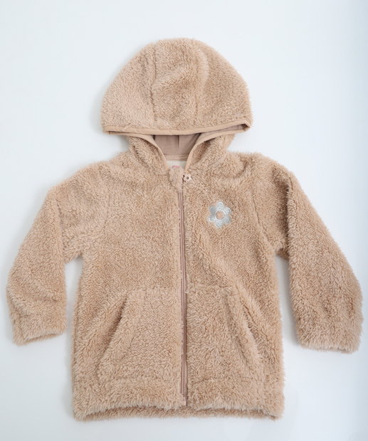 Image_Jaqueta Infantil Feminina Peluciada Marisa Bege Tam 1 a 3 