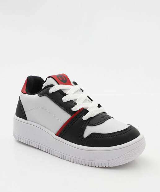 Image_Tênis Infantil Casual Recorte Branco