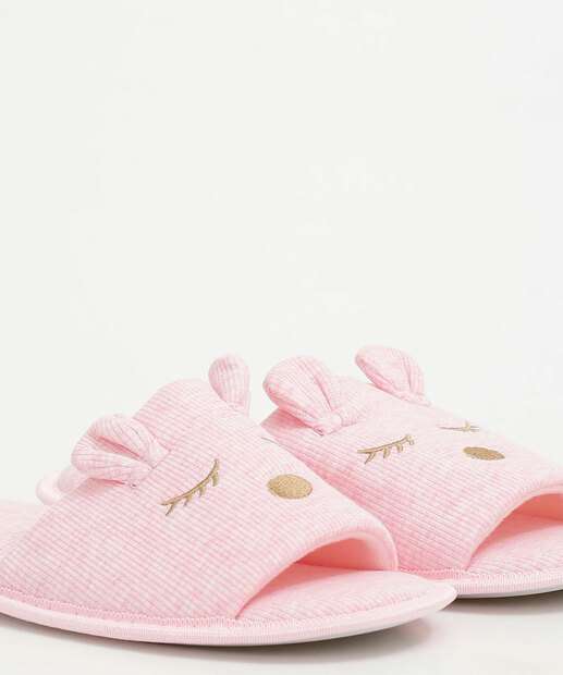 Pantufa Feminina Estampa Coelho Marisa