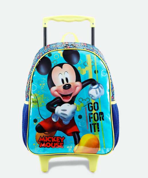 Mochila Mala Com Rodas Infantil Mickey Xeryus 
