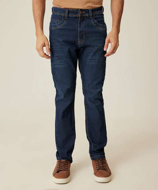 Calça Masculina Jeans Skinny Bolsos