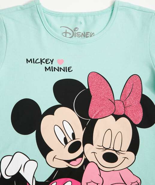 Blusa Infantil Estampada Disney Tam 4 a 10