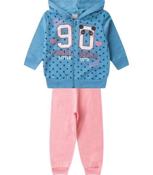 Image_Conjunto De Moletom Infantil Com Capuz Kappes Azul