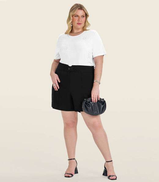 Image_Blusa Manga Curta em Viscotorcion Secret Glam Branco