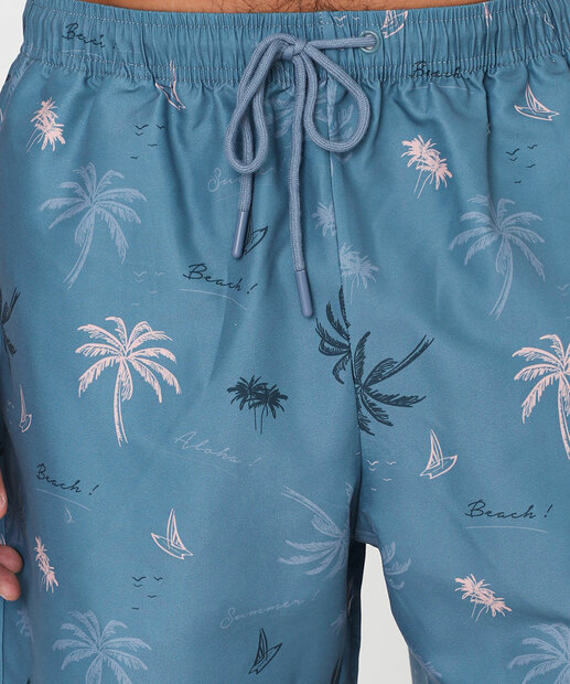 Bermuda Masculina Surf Coqueiro Marisa Azul