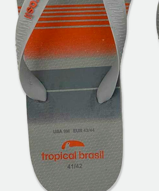 Chinelo Masculino Estampado Tropical Brasil 