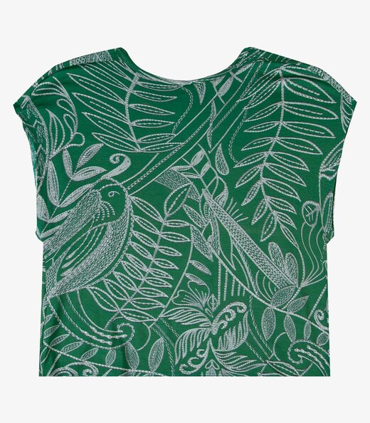 Blusa Feminina em Malha Visco Infinita Cor Verde