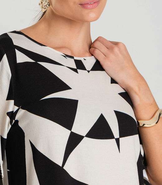 Vestido Feminino Estampado Infinita Cor Bege