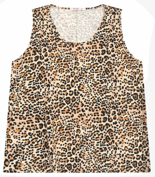 Regata Feminina Plus Size Secret Glam Bege