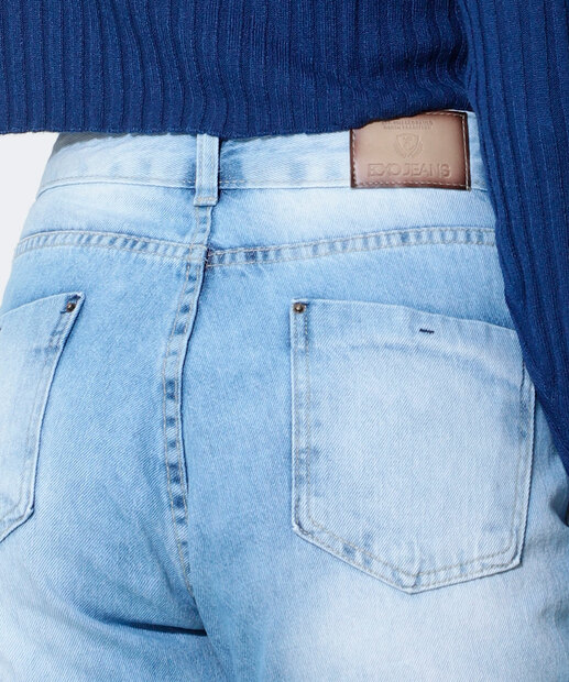 Calça Jeans Reta Feminina Ecxo Jeans
