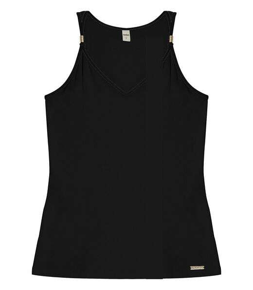Blusa De Alça Feminina Rovitex Preto