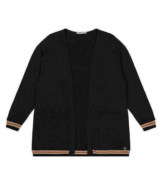 Cardigam Plus Size Feminino Secret Glam Preto