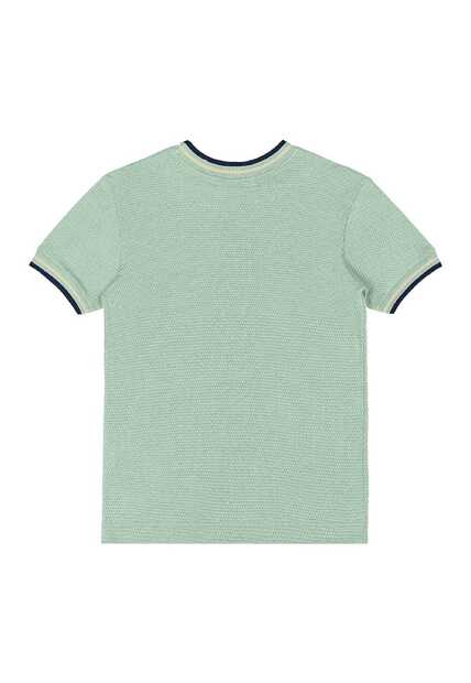 Camiseta Menino em Malha Colmeia Quimby