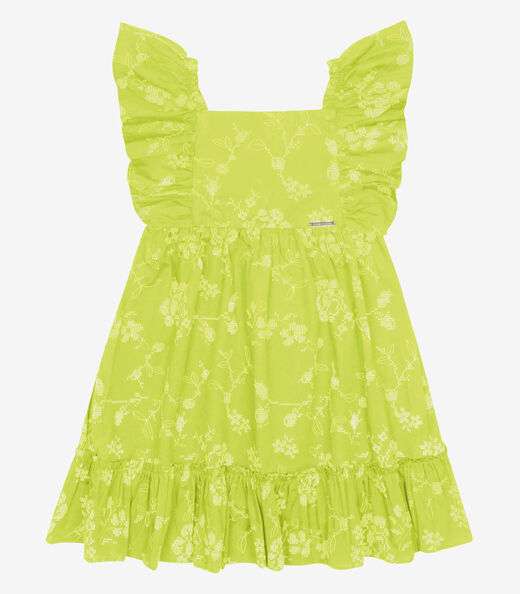 Image_Vestido Popeline Floral Bordado Trick Nick Verde