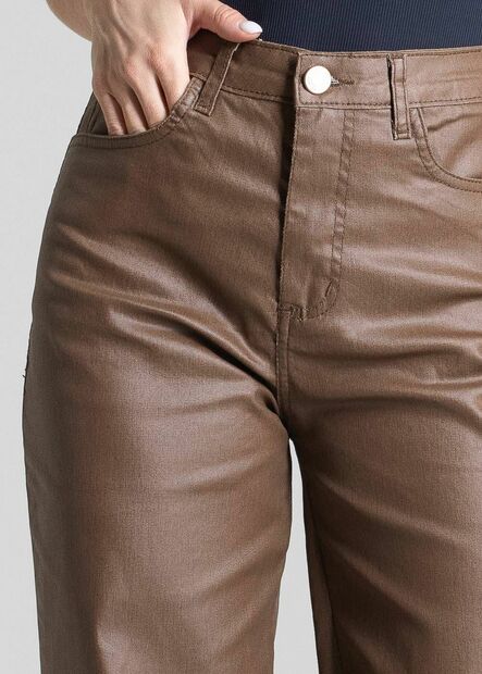 Calça Resinada Sawary Wide Leg -282514