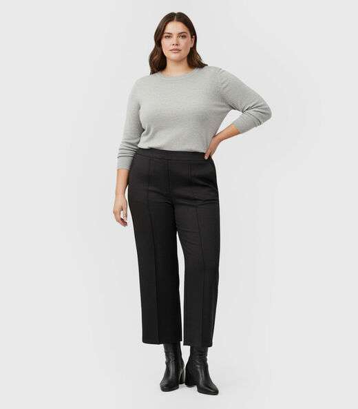 Image_Calça Feminina Pantalona Plus Size Renaluci Preto