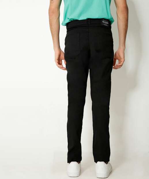 Calça Masculina Jeans Slim Bolsos