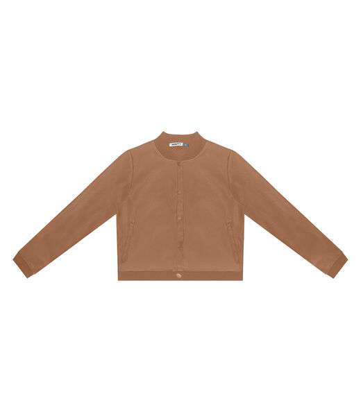 Image_Casaco Juvenil Feminino Material Sintético Minty Marrom