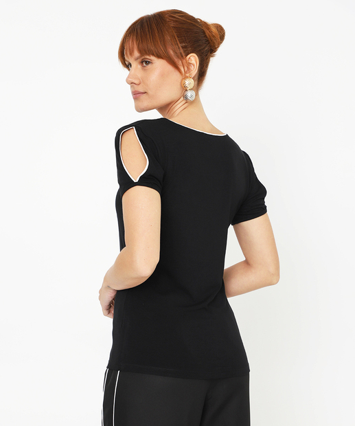 Blusa Feminina Open Shoulder Lisa Viés Marisa