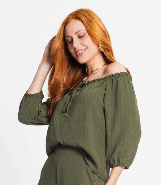Blusa Feminina Ciganinha Rovitex Verde