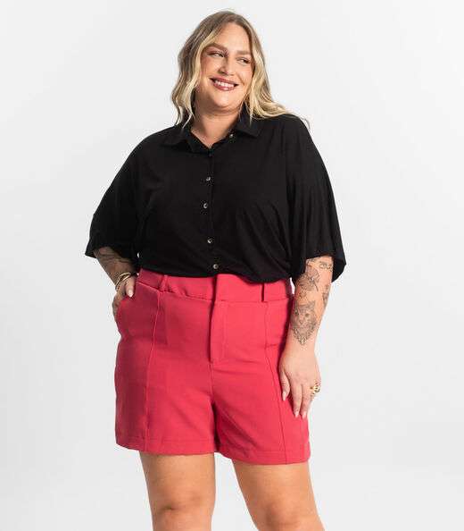 Image_Shorts Feminino Alfaiate Secret Glam Vermelho