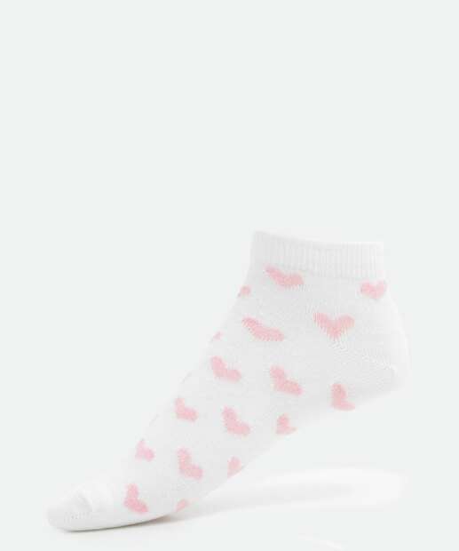 Kit 3 Pares Meias Cano Curto Feminina Estampadas