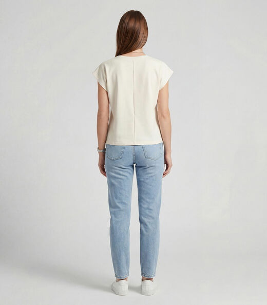 Blusa Feminina Ampla Infinita Cor Bege