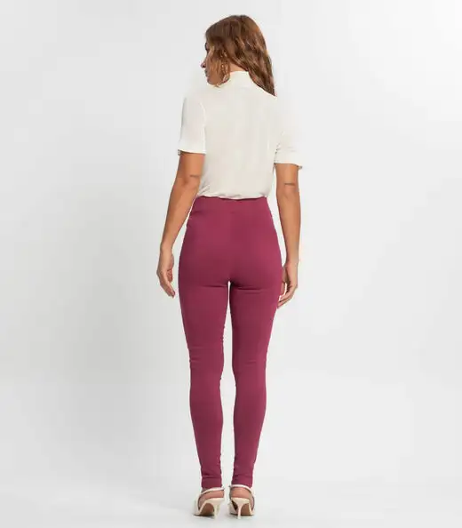 Legging Feminina Em Bengaline Endless Rosa