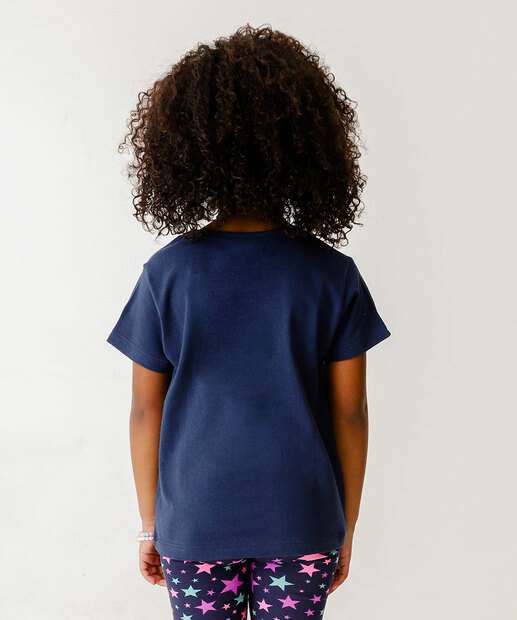 Camiseta Infantil Estampa Unicórnio Marisa Tam 4 a 10