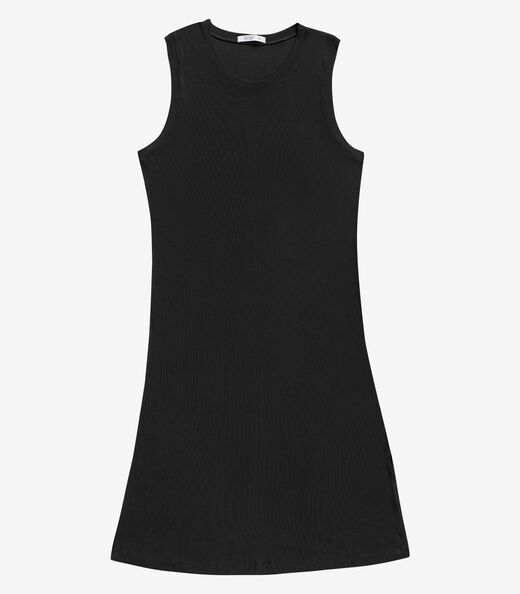 Image_Vestido Feminino Midi Plus Size Secret Preto
