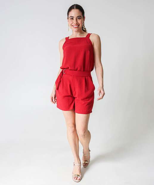 Blusa Regata Feminina Marisa Vermelho