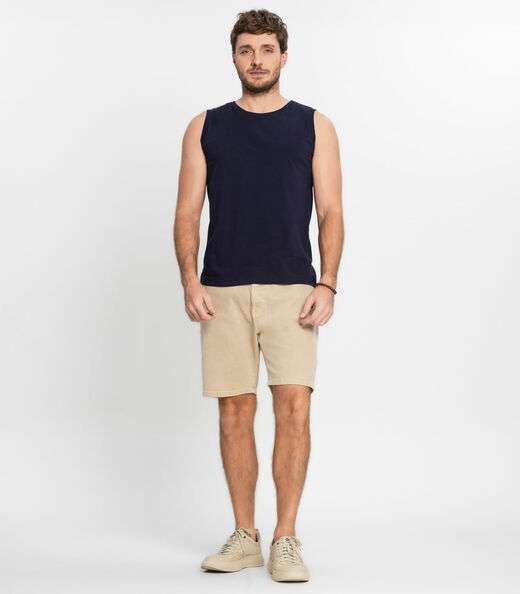 Regata Masculina Básico Meia Malha Diametro Azul