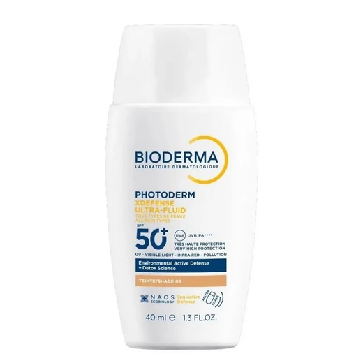 Image_Protetor Solar Bioderma Photoderm Fps 50e XDefense Ultra-Fluid Cor 03 40ml
