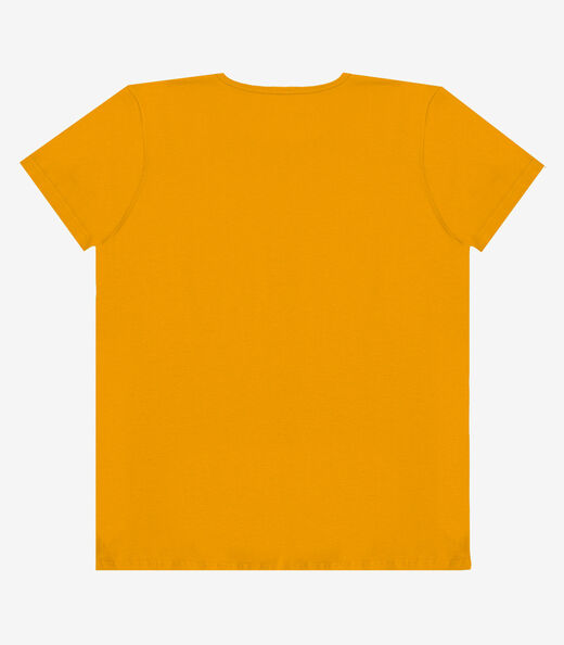 Blusa Feminina Manga Curta Estampada Select Laranja