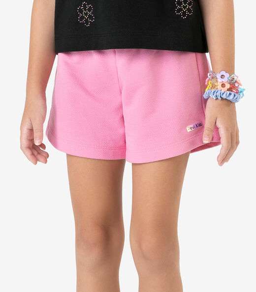 Conjunto Blusa com Shorts Meia Malha Rovi Kids Preto