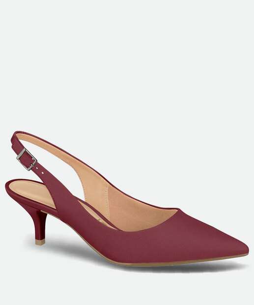 Scarpin Feminino Slingback Salto Fino Vizzano 