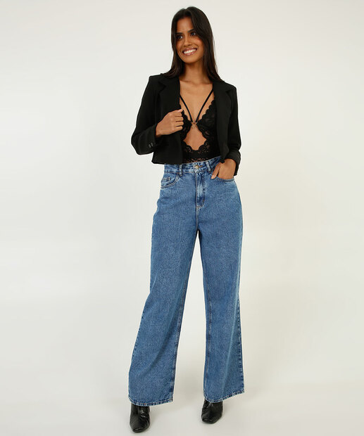 Body Feminino Sensual Renda Strappy Recorte Marisa 