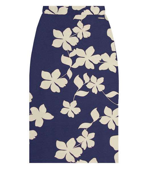 Saia Midi Feminina Rovitex Azul