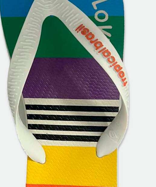 Chinelo Masculino Estampa Pride Tropical Brasil 