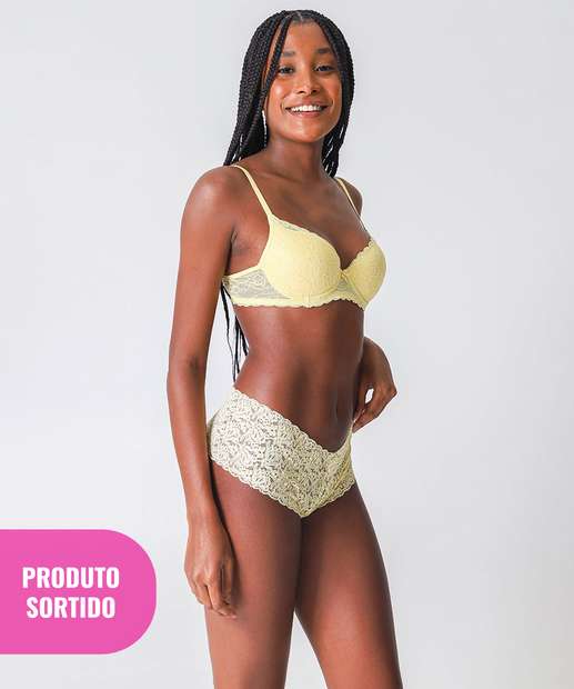 Calcinha Sortida Caleçon Renda Marisa 
