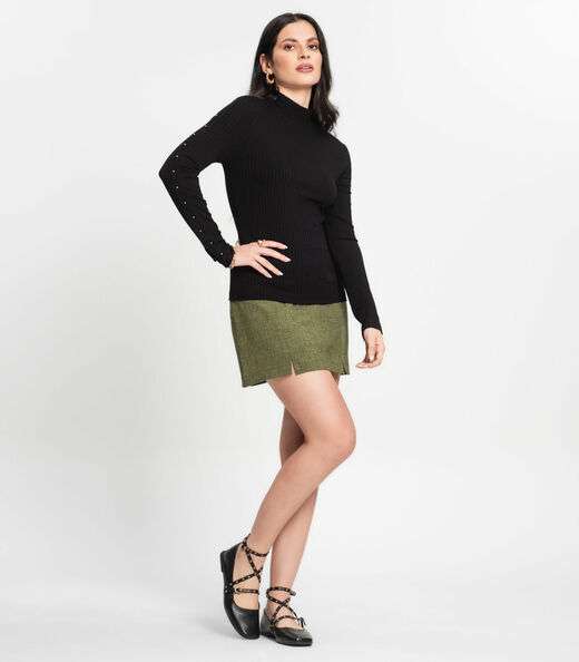 Blusa Feminina Canelada Select Preto