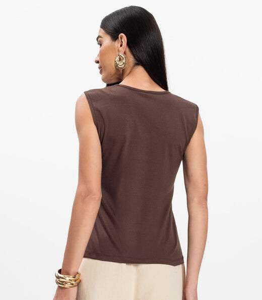 Blusa Feminina Infinita Cor Chocolate