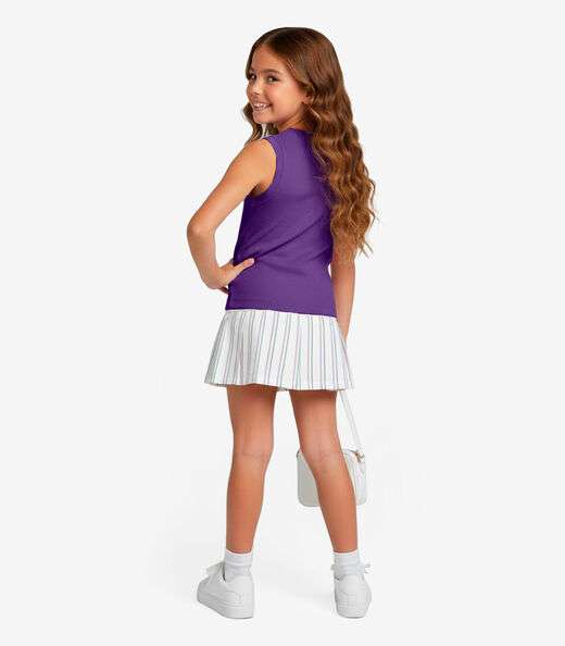 Regata Básica Infantil Lisa Soletex Roxo