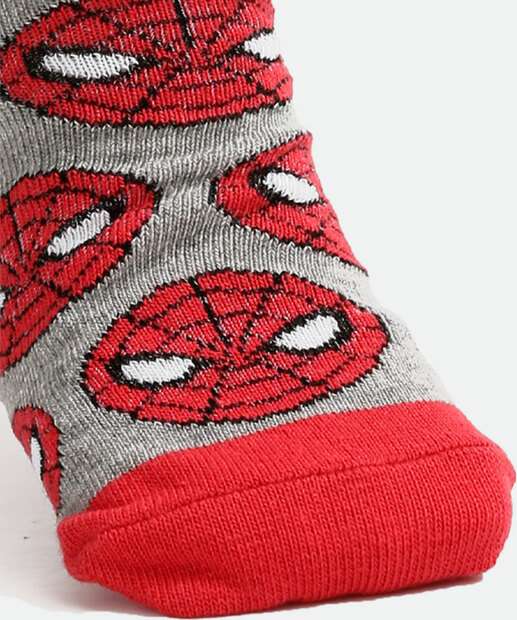 Kit 3 Pares Meias Infantil Homem Aranha Marvel 