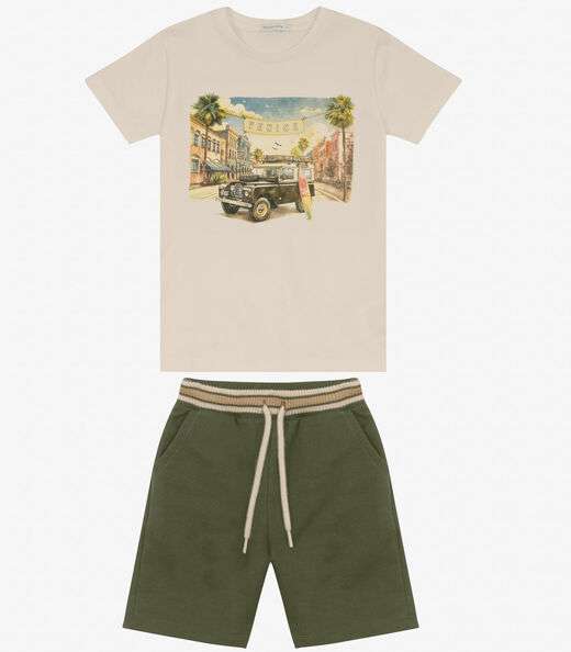 Image_Conjunto Camiseta com Bermuda Trick Nick Bege