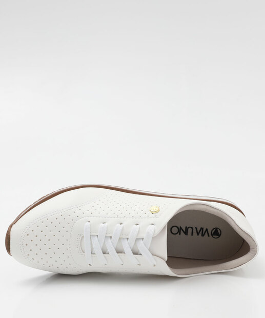 Tênis Casual Feminino Via Uno Branco