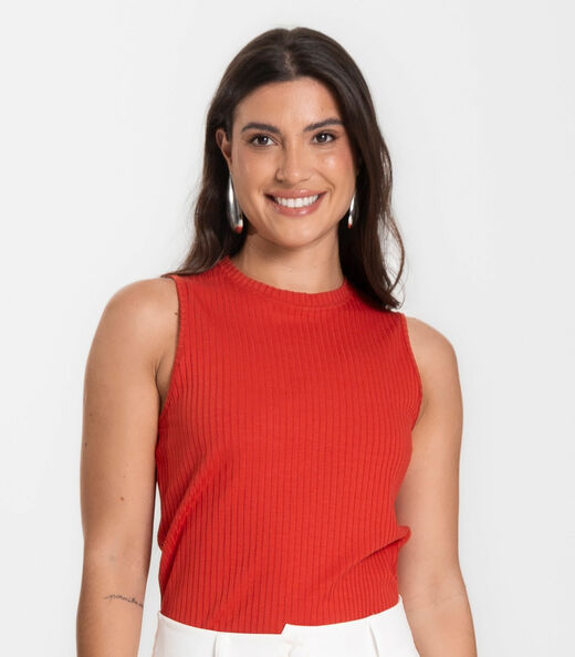 Regata Feminina Infinita Cor Laranja