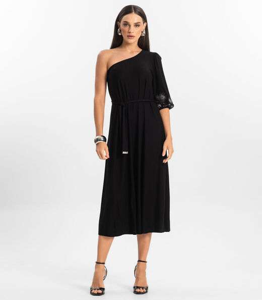 Image_Vestido Midi em Viscose Creponada Endless Preto